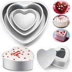 6 Pcs Heart Shaped Cake Pan Aluminum With Removable Bottom Non Stick.... Fixed Price $38.14.