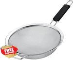 Kafoor 9" Fine Mesh Strainer Stainless Steel Kitchen Sieve. Fixed Price $27.99.