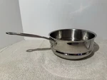 Cuisinart Stainless Steel 8.5 Insert Steamer Strainer Basket Riveted Handle. Fixed Price $12.00.