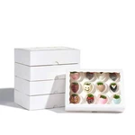 Jcxgrvc 24PCS 10 7 2.5 Inches Elegant White Cookie Strawberry Boxes.... Fixed Price $42.96.