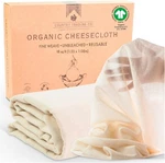 Organic Unbleached Cotton Cheesecloth For Straining, Gots Certified, Ivory. Fixed Price $20.41.