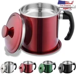 Stainless Steel Oil Filter Grease Strainer Kitchen Cooking Storage Easy Clean Us. Fixed Price $17.63.