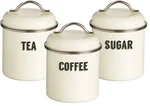 Typhoon Vintage Retro Kitchen Set Coffee Tea Sugar Canister Tin Container. Fixed Price $43.91.