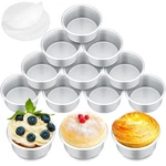Gerrii 18PK 4" Nonstick Aluminum Mini Round Cake Pans Baking Molds + Liners. Fixed Price $47.57.