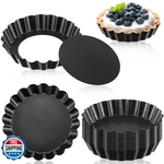 Tessco For You 16 Pieces Mini Tart Pans Removable Bottom Nonstick Quiche. Fixed Price $42.23.
