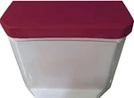 Madeals Velvet Toilet Tank Lid Cover Burgundy. Fixed Price $20.00.