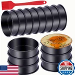 Datanya 12-PACK Nonstick Crumpet Rings 4" Stainless Steel English Muffin Molds. Fixed Price $30.49.