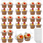 Roshtia 100 Pcs 2 Cavity Cupcake Boxes 300 Mini Baking Cups 6.9 3.9 3.... Fixed Price $44.68.