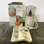 Vintage White Westinghouse Mini Food Chopper Wmc 1000 With Owner's Manual Box. Fixed Price $28.00.