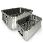 Excelsteel Cook Pro 4-PIECE ALL-IN-1 Lasagna And Roasting Pan 561. Fixed Price $70.02.