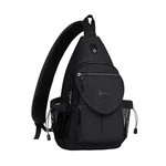 Sling Backpack,canvas Crossbody Hiking Daypack Bag With Anti-theft Pocket Black. Fixed Price $34.16.