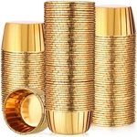 300 Pack Gold Cupcake Liners Bulk Disposable Foil Muffin Cups 3.5 Oz Wrappers.... Fixed Price $32.50.