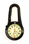 Black Clip-on Carabiner Fob Watch For Doctors Nurses Paramedics Chefs Sports. Fixed Price $12.77.