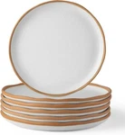 Lareina Ceramic Dinner Plates Set Of 6, 10 Inch Stoneware Dish With Wavy Rim. Fixed Price $66.49.