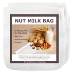 Scengclos Nut Milk Bags, 12"X12", Pack, 12X12 Inches, Beige Or White. Fixed Price $26.52.