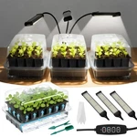 Soligt 72 Cell Self Watering Seed Starter Trays With Grow Light, 3 Start.... Fixed Price $70.51.
