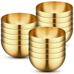 15 Pcs Gold Mixing Bowls Metal Stainless Steel Esthetician For Christmas.... Fixed Price $57.52.