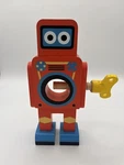 Retro Wooden Small Red Robot Nut Cracker Twist Key By Suck Uk 8.5. Fixed Price $20.00.