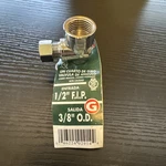 Keeney #2718201/2 Quarter Turn Angle Value Chrome Plated Solid Brass New. Fixed Price $6.00.