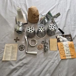 Vintage Rival Grind-o-mat Shred-o-mat Meat Grinder 395 W Manual Cones Set Og Box. Fixed Price $42.66.