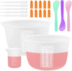 Silicone Resin Measuring Cups Tool Kit, Non-stick Large, 2PCS 600ML. Fixed Price $15.94.