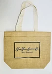 Fine Cheese Company, Bath England, Jute Tote Bag Insulated. Fixed Price $14.40.