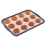Yiyeraio 12-CUP Silicone Muffin Pan With Metal Frame, Pink, Nonstick Baking. Fixed Price $28.48.