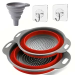 Collapsible Colander Foldable Silicone Kitchen Strainer With Hooks (1 2 Inc.... Fixed Price $19.33.