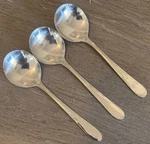 3 Round Bowl Cream Soup Spoon Bamberg Stainless By Wmf Flatware 18/8 Glossy. Fixed Price $20.99.