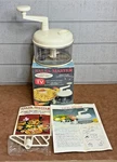 Salsa Master By Kitchenmate Hand Food Processor Original Box W/recipe Booklet. Fixed Price $13.95.