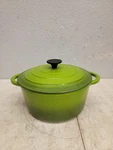 Jean Patrique Round Dutch Oven Casserole Dish - Green Cast Iron 26CM /10.2 Inch. Fixed Price $51.00.