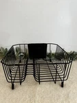 Rubbermaid Black Wire Dish Drainer Drying Rack Plastic Utensil Cup Feet. Fixed Price $39.99.