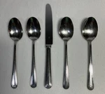 5 Pieces Wmf (cromargan) Flatware Palatine 18/8 Stainless Japan Art Deco *read*. Fixed Price $124.99.