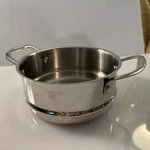 Cuisinart Stainless Steel Steamer Insert Strainer With Dual Handles 65116-18S. Fixed Price $12.99.