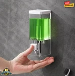 Wall-mounted Press Soap Dispenser Transparent No-drill Traceless Design. Fixed Price $13.89.