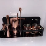 Sky Fish Bartender Kit Cocktail Shaker Set 12 Pc Stainless Steel Copper Coat. Fixed Price $59.96.