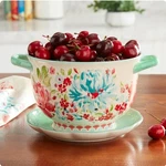 Pioneer Woman Colander With Drip Plate Gorgeous Garden Floral Stoneware. Fixed Price $40.00.