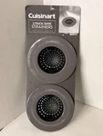 Cuisinart 2 Pc Sink Strainers Set, Trap Food Debris, Stainless Steel, Kitchen. Fixed Price $15.99.