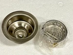 Westbrass D214-07 3-1/2" Post Style Kitchen Sink Strainer Satin Nickel #1797 L12. Fixed Price $18.66.