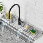 Poyang 24 Inch Faucet Mat For Kitchen Sink Splash 23.8" X 5.5", Light Grey. Fixed Price $23.89.