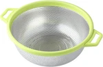 Stainless Steel Colander With Handle Legs, Large Metal Green. Fixed Price $18.99.