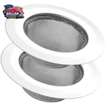 2PCS Kitchen Sink Strainer, Stainless Steel Mesh Drain 4.5 Inch, Silver. Fixed Price $12.96.
