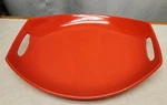 Dansk Classic Fjord Chili Red 14" Oval Handled Platter 11 3/4" X Mint Cond. Fixed Price $19.50.