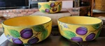 VTG-3PC Gibson Elite Claire Murray Nesting Bowls/serving/mixing-fruit -2A. Fixed Price $95.00.