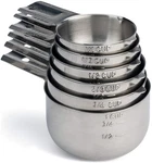 Hudson Essentials Stainless Steel Measuring Cups (6 Piece Set). Fixed Price $36.97.