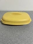 Vintage Tupperware Microwave Vegetable Rice Steamer Piece Harvest Gold #1273-6. Fixed Price $23.70.