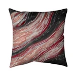 Begin Home Decor 5541-1616-AB41-1 X In. Red Wave Pillow Contemporary .... Fixed Price $55.70.