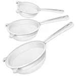 3 Pcs Plastic Nylon Mesh Strainer Colander With Handle Double Ear Fine Food M.... Fixed Price $24.44.