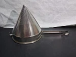 Browne China Cap Strainer Stainless Steel Large 9.5" Wide. Fixed Price $33.99.