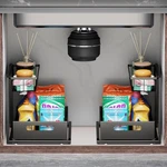 Ceetug Under Sink Organizers And Storage 2 Tier Slide Out Kitchen Cabinet Org.... Fixed Price $57.91.